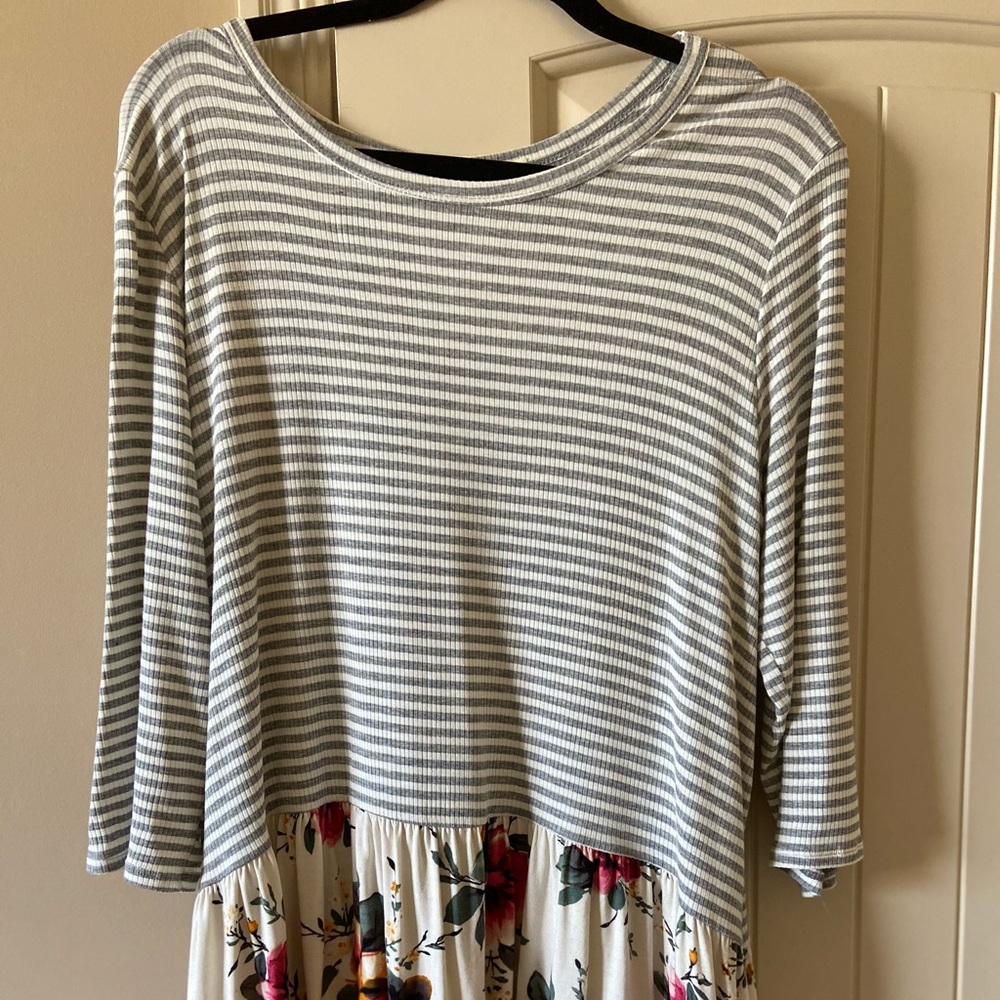 Cute Boutique Multi Pattern Shirt - image 1